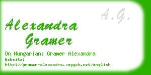 alexandra gramer business card